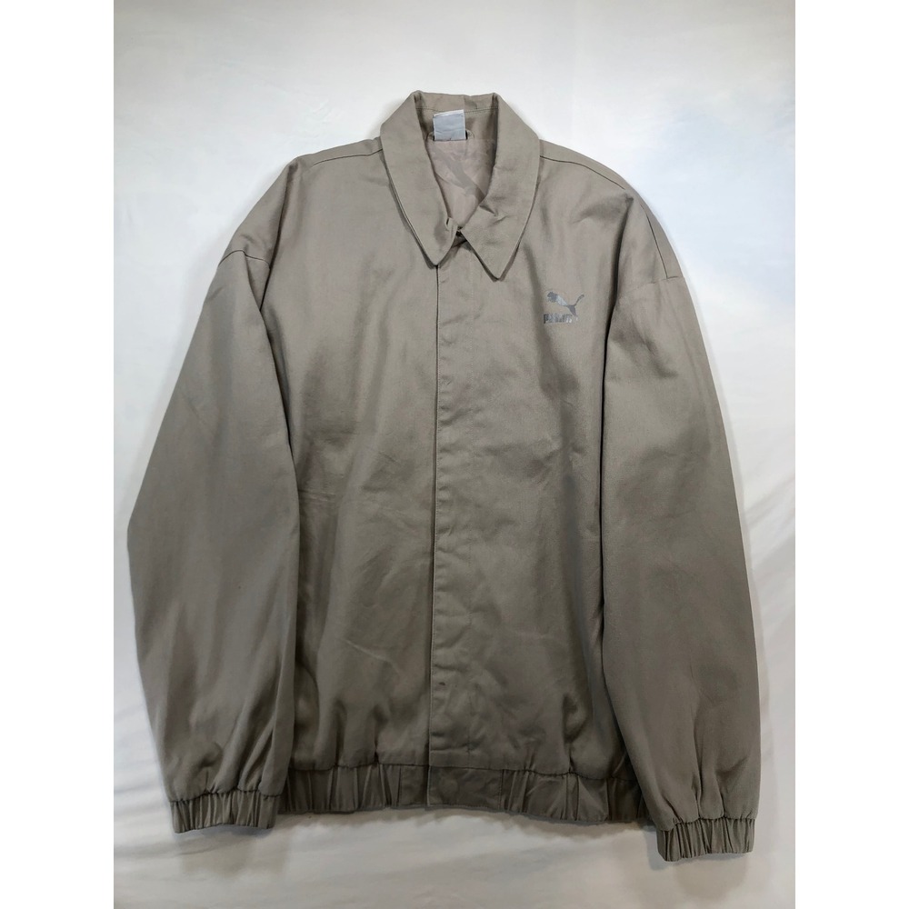 Puma Mens Tan Full Zip Harrington Jacket Khaki‎ Small 530346-01